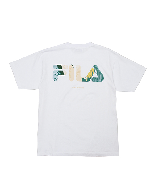 akomplice x fila flamingo short sleeve tshirt