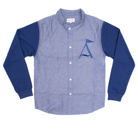 Fused Varsity Button Up