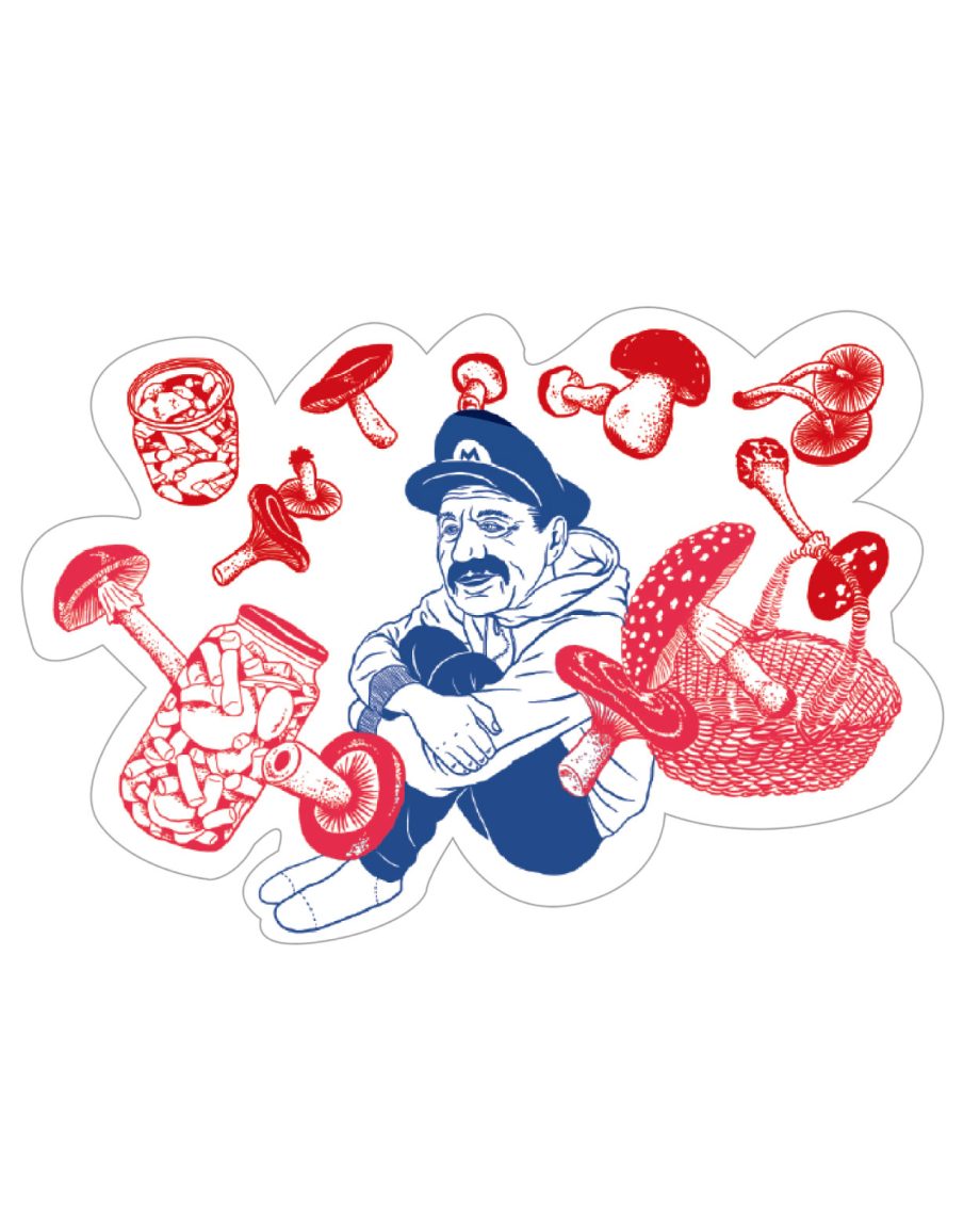 Mario Mushroom Sticker