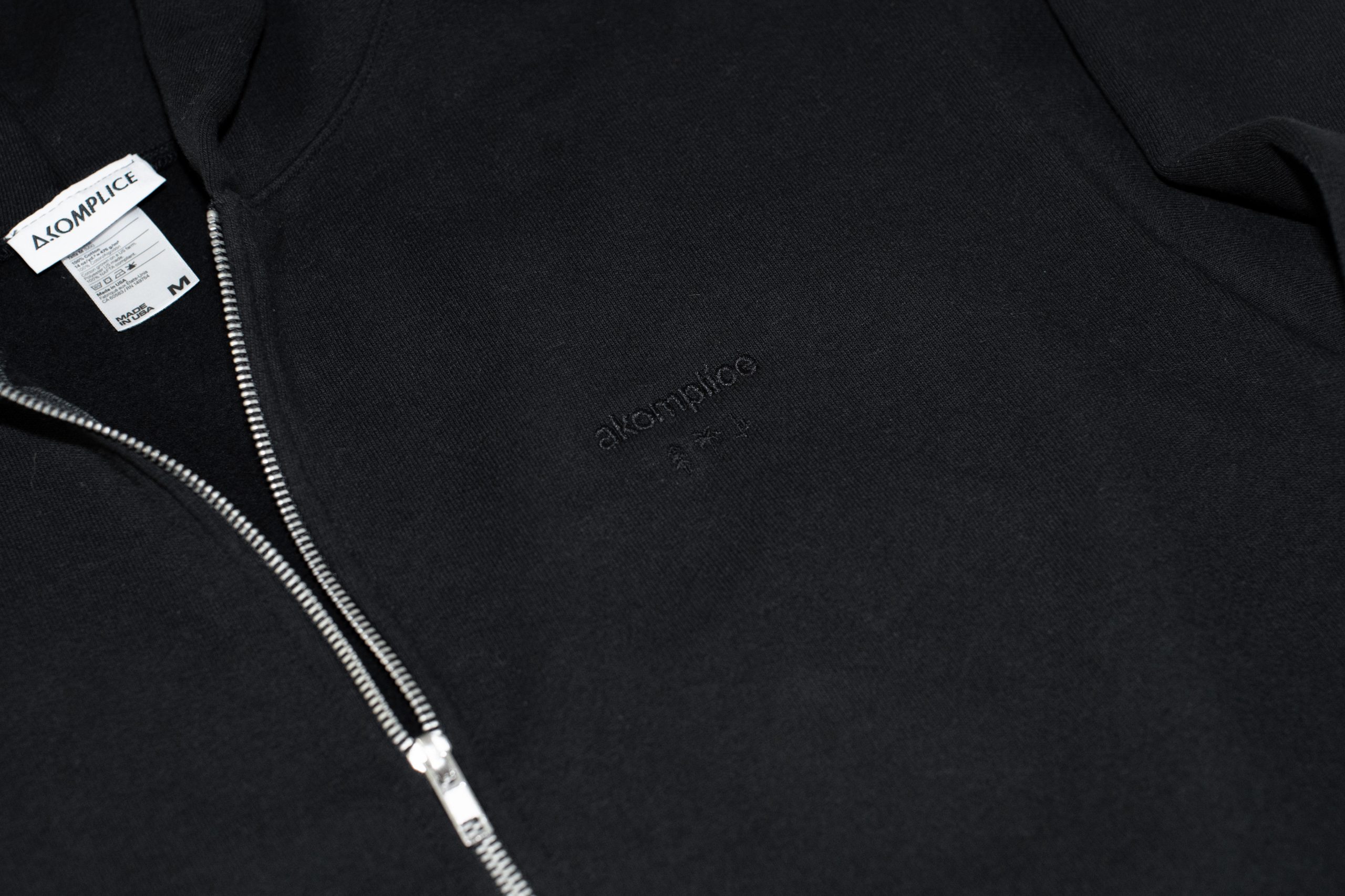 AK Embroidery Zip-Up Hoodie | Akomplice Clothing
