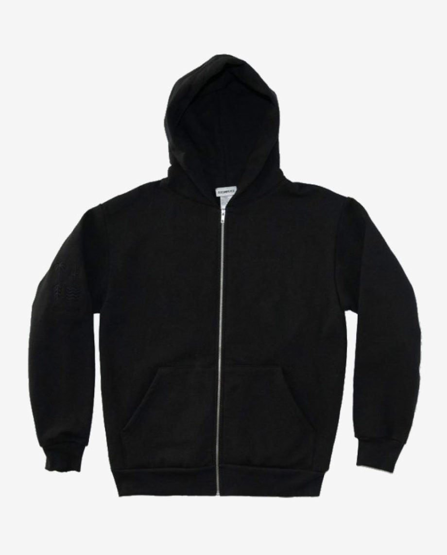 AK Embroidery Zip-Up Hoodie