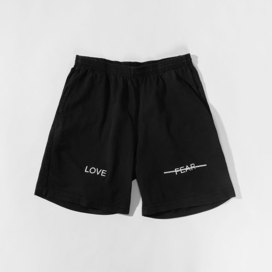 Love Over Fear Emb Shorts.