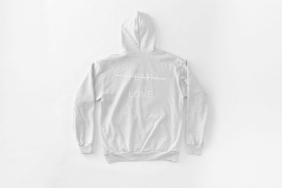 Love Over Fear Emb. Zip - Up Hoodie