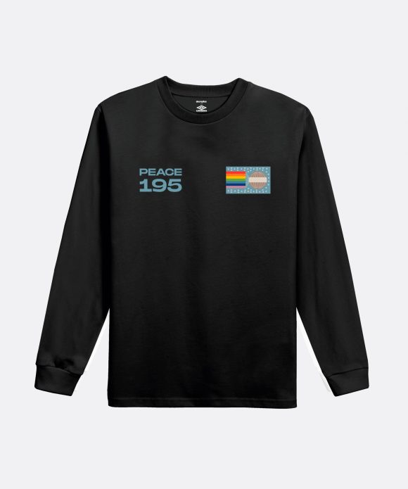 ☆UMBRO☆ Essential Long Sleeve T-Shirt Black UQ121CRL19 UQ1 Umbro Mens Black - Adult Printed LS Jersey - Umbro Men Long