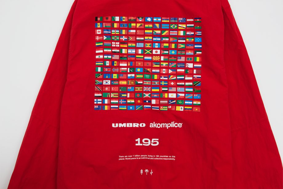 AK + UMBRO - WORLD PEACE NYLON 1/4 ZIP